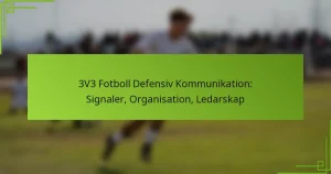 3V3 Fotboll Defensiv Kommunikation: Signaler, Organisation, Ledarskap
