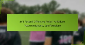 3V3 Fotboll Offensiva Roller: Anfallare, Yttermittfältare, Spelfördelare
