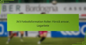 3V3 Fotbollsformation Roller: Förstå ansvar, Lagarbete