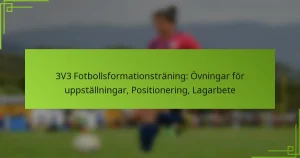 3V3 Fotbollsformationsträning: Övningar för uppställningar, Positionering, Lagarbete
