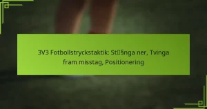 3V3 Fotbollstryckstaktik: Stänga ner, Tvinga fram misstag, Positionering